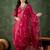 Silk blend cherry casual wear embroidery work readymade salwar suit
