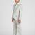royal look in solid suit set full sleeves blazer, shirt, pant and waist coat with bow tie - pista green