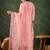 Silk blend baby pink casual wear embroidery work readymade salwar suit