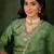 Silk blend pista casual wear embroidery work readymade salwar suit