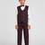 royal look in solid suit set full sleeves blazer, shirt, pant and waist coat with bow tie - wine