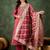 Viscose rayon pink casual wear embroidery work readymade salwar suit