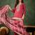 Viscose rayon pink casual wear embroidery work readymade salwar suit
