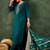 Viscose rayon teal casual wear embroidery work readymade salwar suit