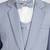 royal look in solid suit set full sleeves blazer, shirt, pant and waist coat with bow tie - grey