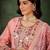 Silk blend baby pink casual wear embroidery work readymade salwar suit