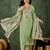 Silk blend pista casual wear embroidery work readymade salwar suit