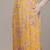 yellow chiffon kurta set with printed work design