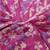 fuchsia chiffon kaftan with printed work design