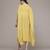 yellow viscose kaftan with printed work design