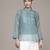 green cotton kurta with printed work design