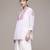 lilac georgette kurta with embroidered work design