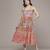 multicolor cotton dress with printed pattern design