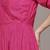 fuchsia viscose dress with plain design