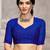 Royal blue bandhani printed chiffon saree with unstitched blouse, ethnic indian attire