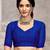 Royal blue bandhani printed chiffon saree with unstitched blouse, ethnic indian attire