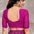 Magenta bandhani printed chiffon saree with unstitched blouse, ethnic indian attire