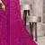 Magenta bandhani printed chiffon saree with unstitched blouse, ethnic indian attire