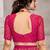 Pink bandhani printed chiffon saree with unstitched blouse, ethnic indian attire