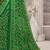 Green blue bandhani printed chiffon saree with unstitched blouse, ethnic indian attire