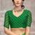 Green pink bandhani printed chiffon saree with unstitched blouse, ethnic indian attire
