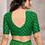 Green pink bandhani printed chiffon saree with unstitched blouse, ethnic indian attire