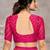 Pink maroon bandhani printed chiffon saree with unstitched blouse, ethnic indian attire