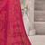 Pink maroon bandhani printed chiffon saree with unstitched blouse, ethnic indian attire
