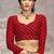 Maroon bandhani printed chiffon saree with unstitched blouse, ethnic indian attire