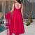 RANI PINK pure roman silk readymade anarkali suit stitched