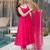 RANI PINK pure roman silk readymade anarkali suit stitched