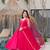RANI PINK pure roman silk readymade anarkali suit stitched