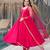RANI PINK pure roman silk readymade anarkali suit stitched