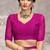 Magenta bandhani printed chiffon saree with unstitched blouse, ethnic indian attire
