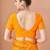 Yellow bandhani print soft chiffon traditional saree with unstitch blouse