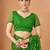 Green bandhani print soft chiffon traditional saree with unstitch blouse