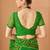 Green bandhani print soft chiffon traditional saree with unstitch blouse