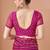 Purple bandhani print soft chiffon traditional saree with unstitch blouse