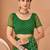Green bandhani print soft chiffon traditional saree with unstitch blouse
