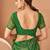 Green bandhani print soft chiffon traditional saree with unstitch blouse