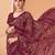Wine bandhani print soft chiffon traditional saree with unstitch blouse
