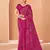 Pink bandhani print soft chiffon traditional saree with unstitch blouse