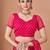 Pink bandhani print soft chiffon traditional saree with unstitch blouse