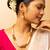 Pearl-adorned gold-tone long necklace & earrings set