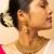 Regal antique gold bridal necklace set