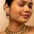 Matte gold coin necklace set