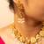Temple lakshmi high gold necklace set