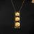 Floral pendant high gold necklace