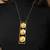 Floral pendant high gold necklace