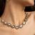 Classic kundan necklace and earrings set with clear stones
